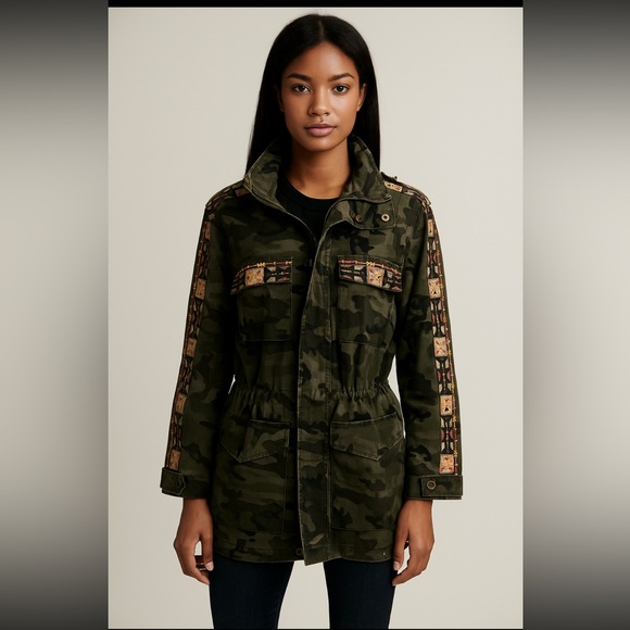DRIFTWOOD Jackets & Blazers - Driftwood Embroidered Camouflage Hooded Anorak